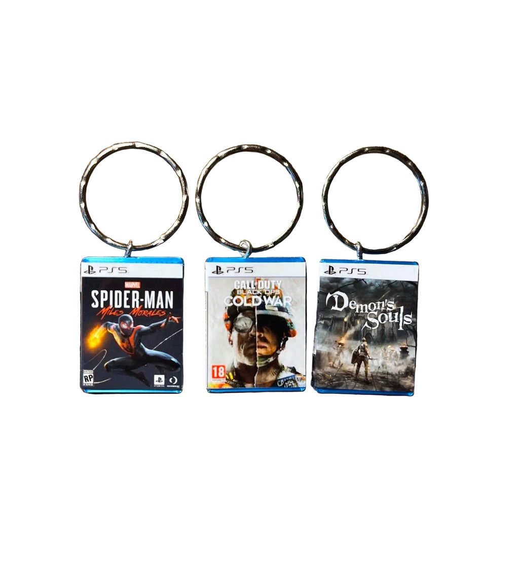 Customisable Miniature PS5 Game Keyring