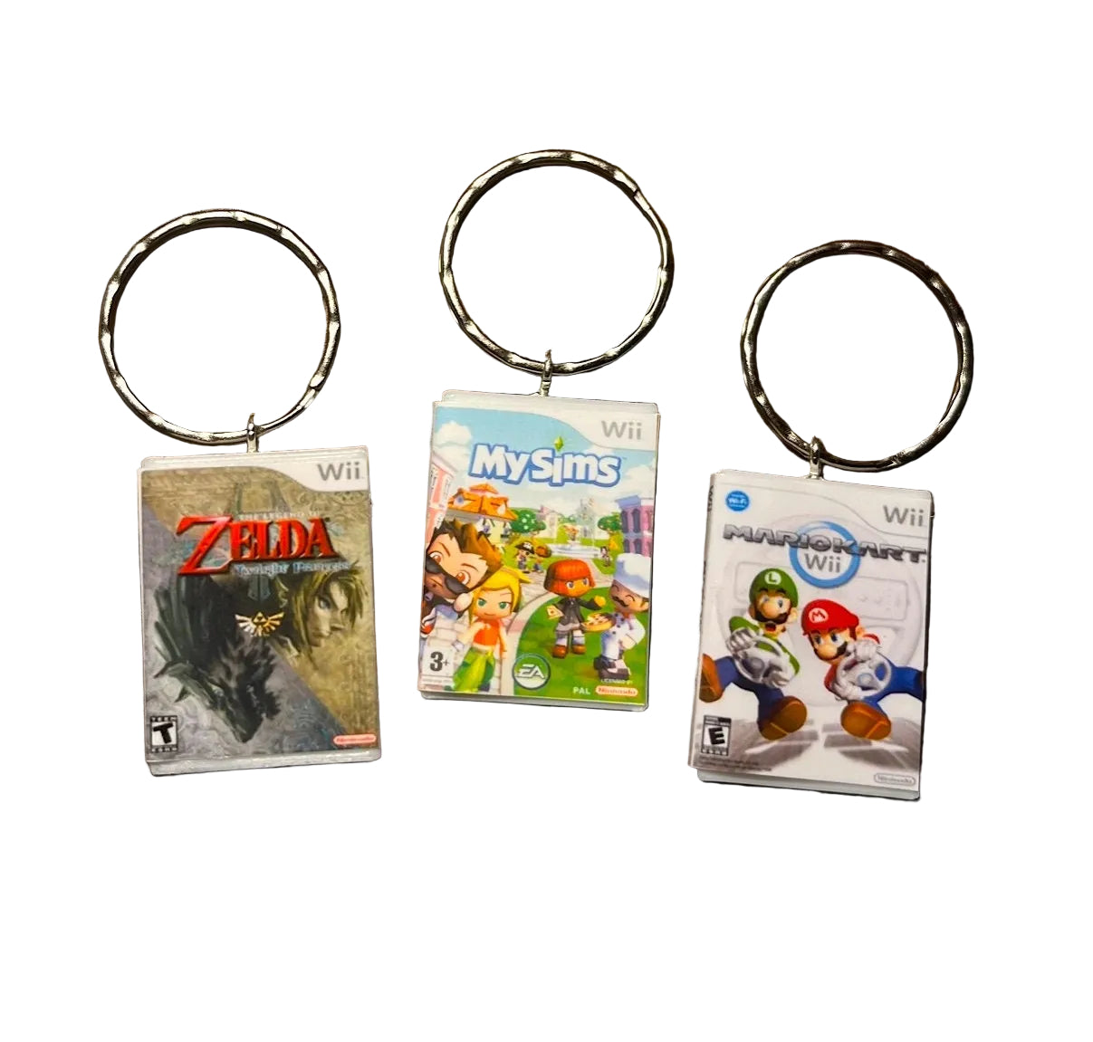Customisable Miniature Nintendo Wii Game Keyring