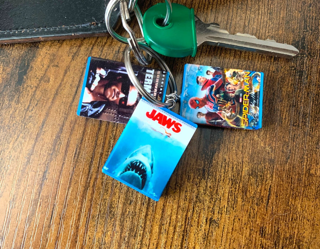 Customisable Miniature Blu Ray DVD Movie Keyring