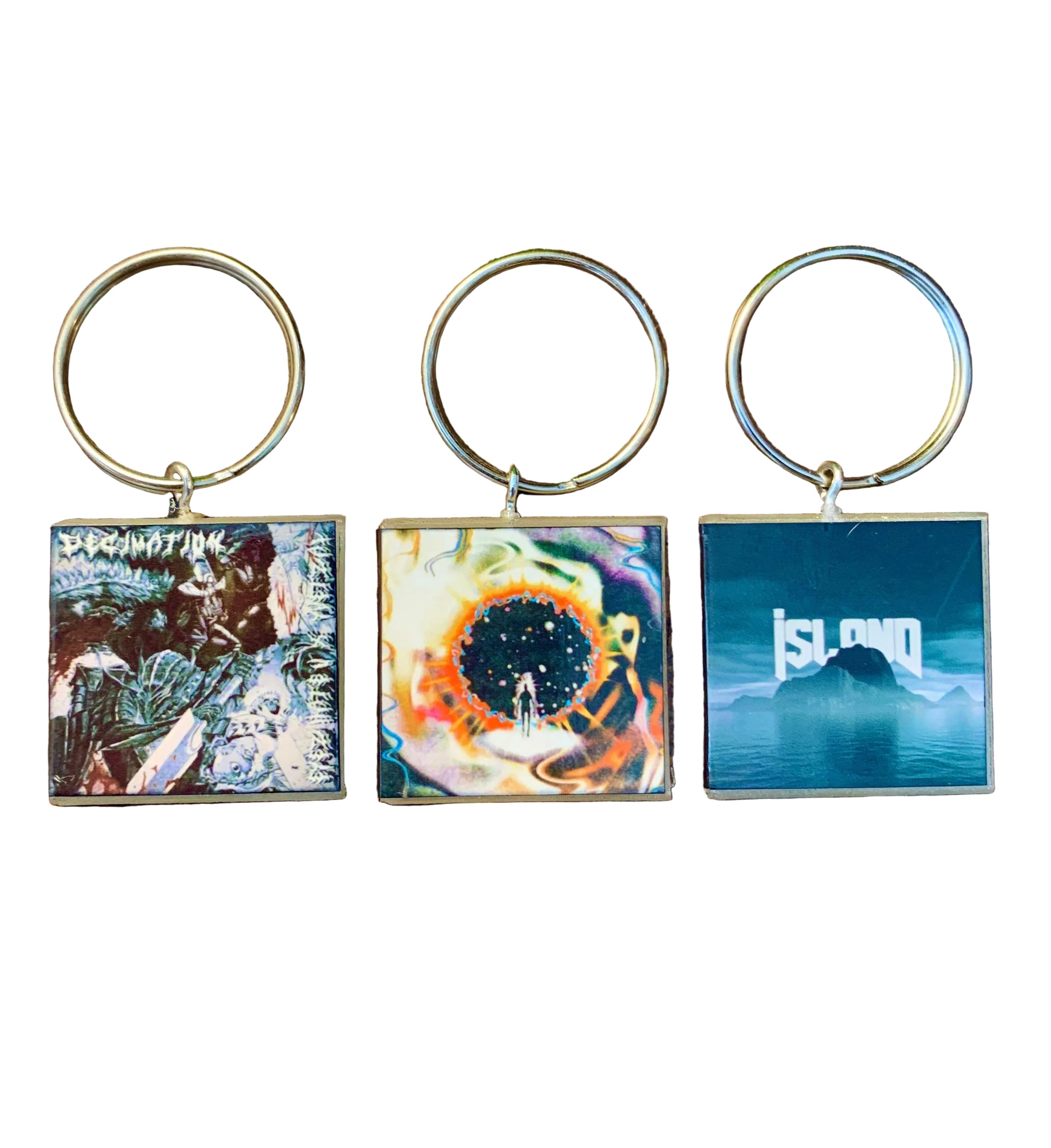 Customisable Miniature Album Cover Keyring