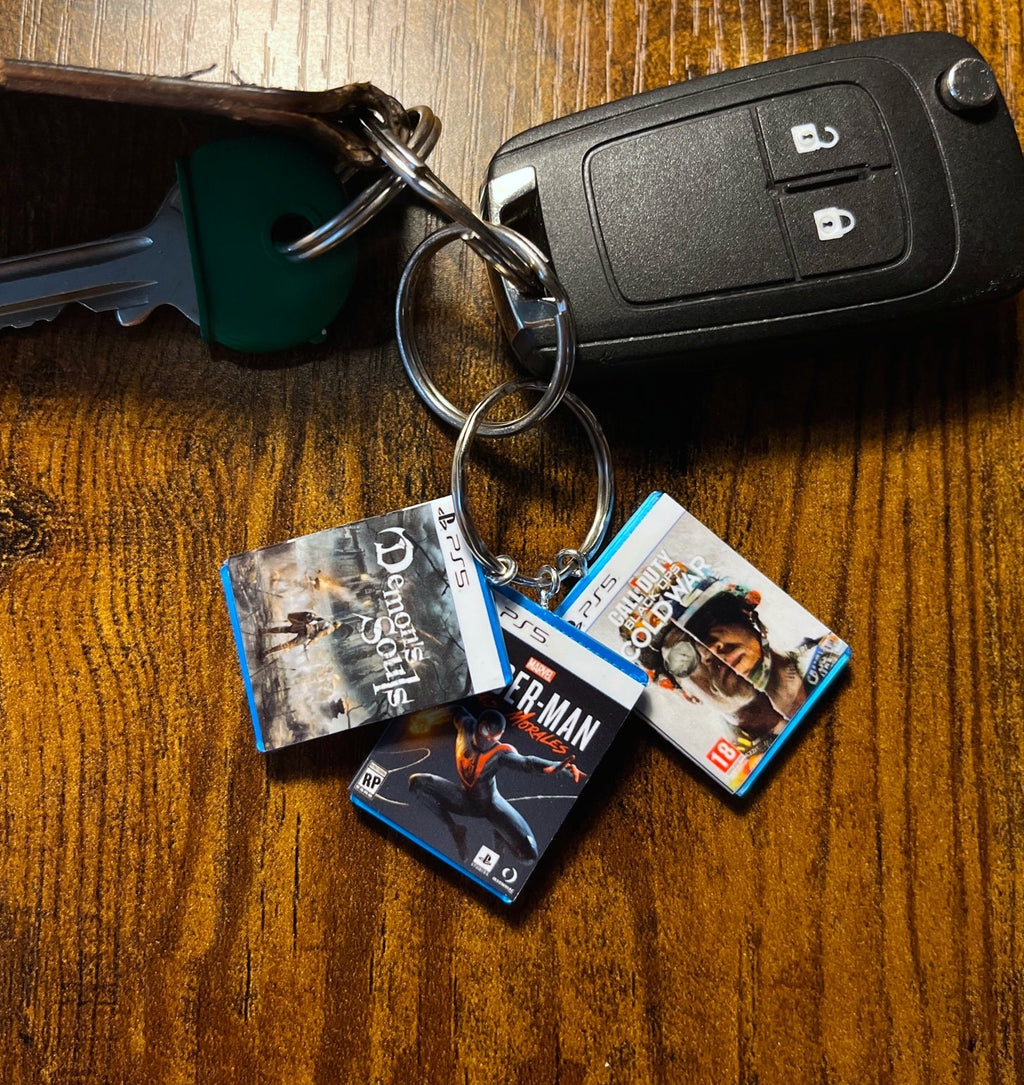 Customisable Miniature PS5 Game Keyring