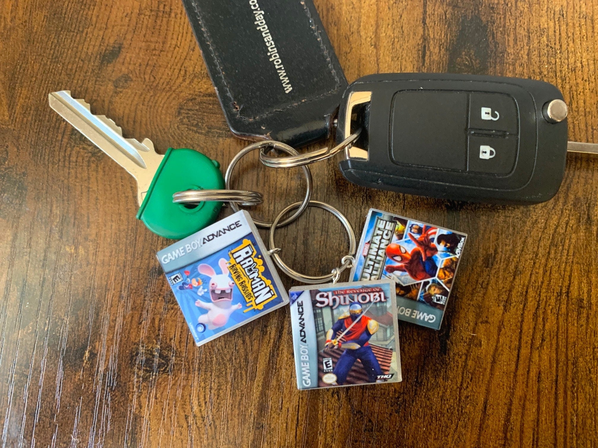 Customisable Miniature Game Boy Advance Game Keyring