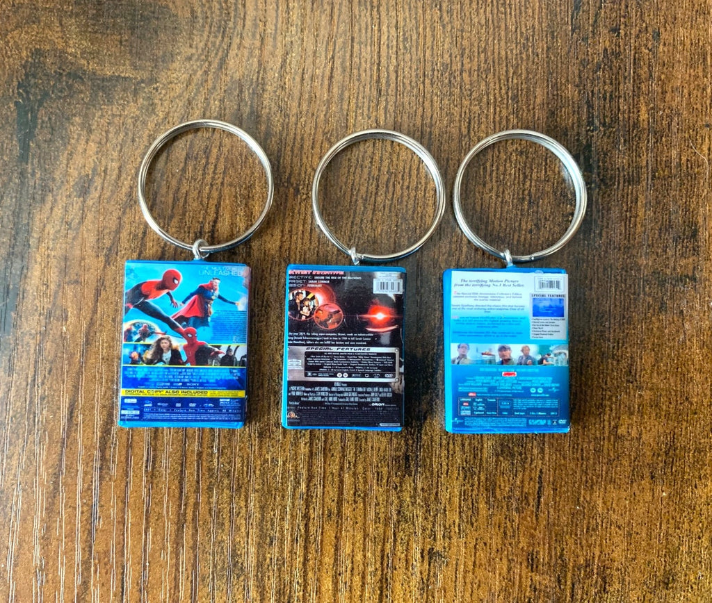 Customisable Miniature Blu Ray DVD Movie Keyring
