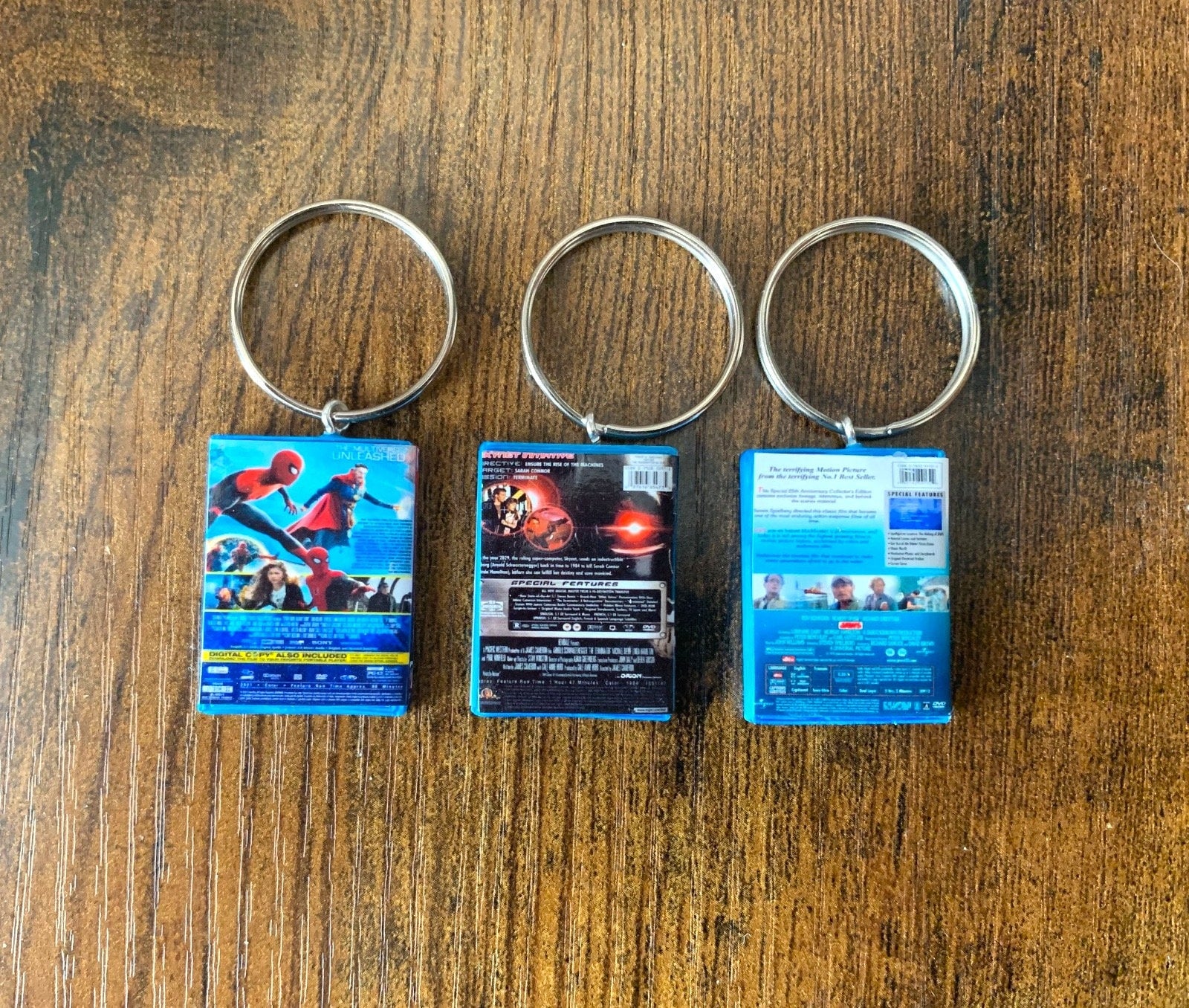 Customisable Miniature Blu Ray DVD Movie Keyring