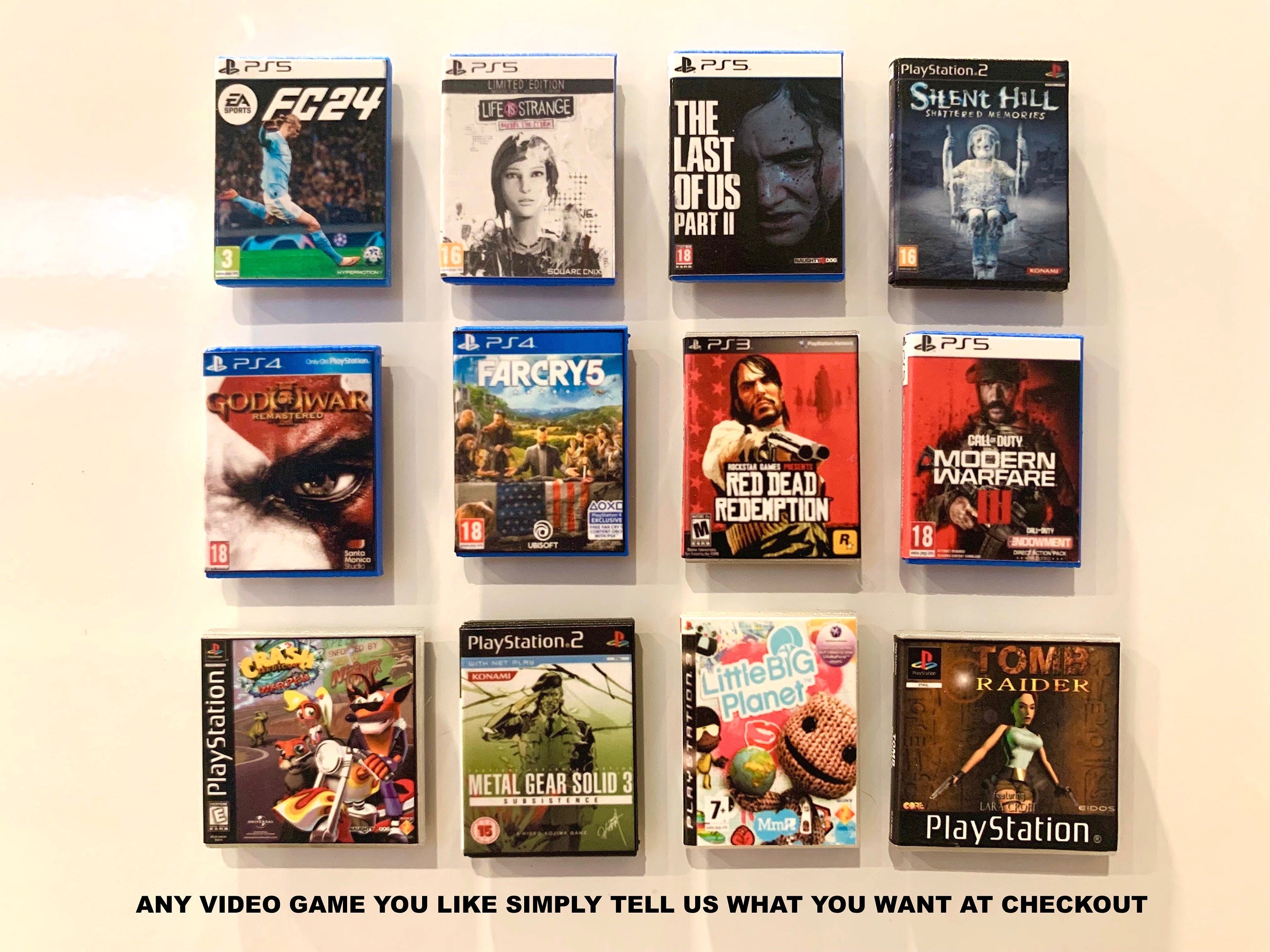 Customisable Miniature Game and Film Fridge Magnets