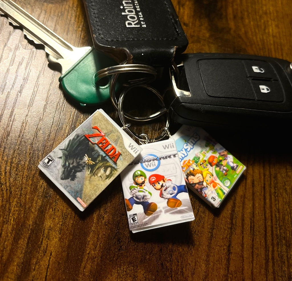 Customisable Miniature Nintendo Wii Game Keyring