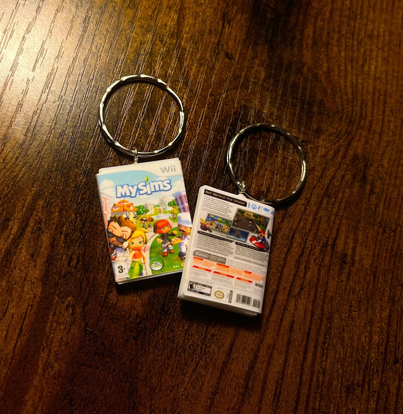 Customisable Miniature Nintendo Wii Game Keyring