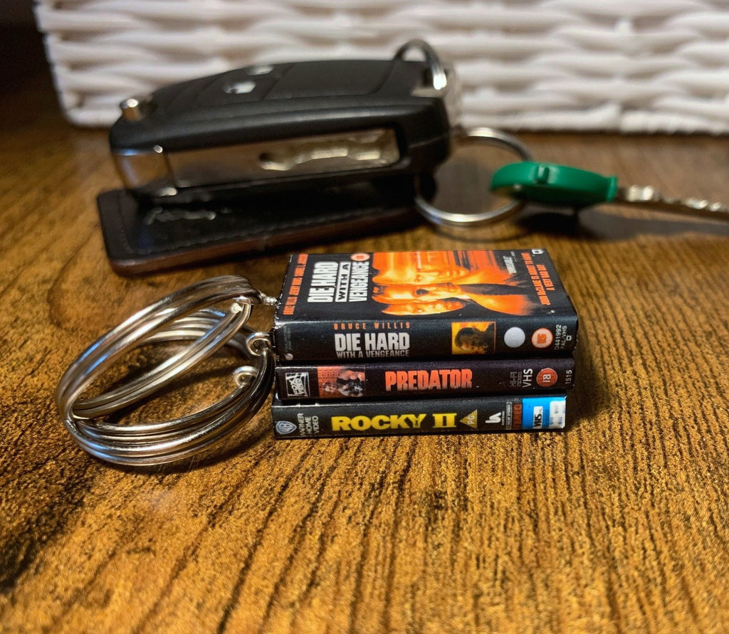 Customisable Miniature VHS Movie Keyring