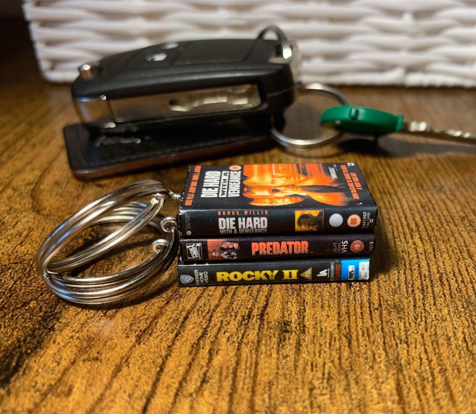 Customisable Miniature VHS Movie Keyring
