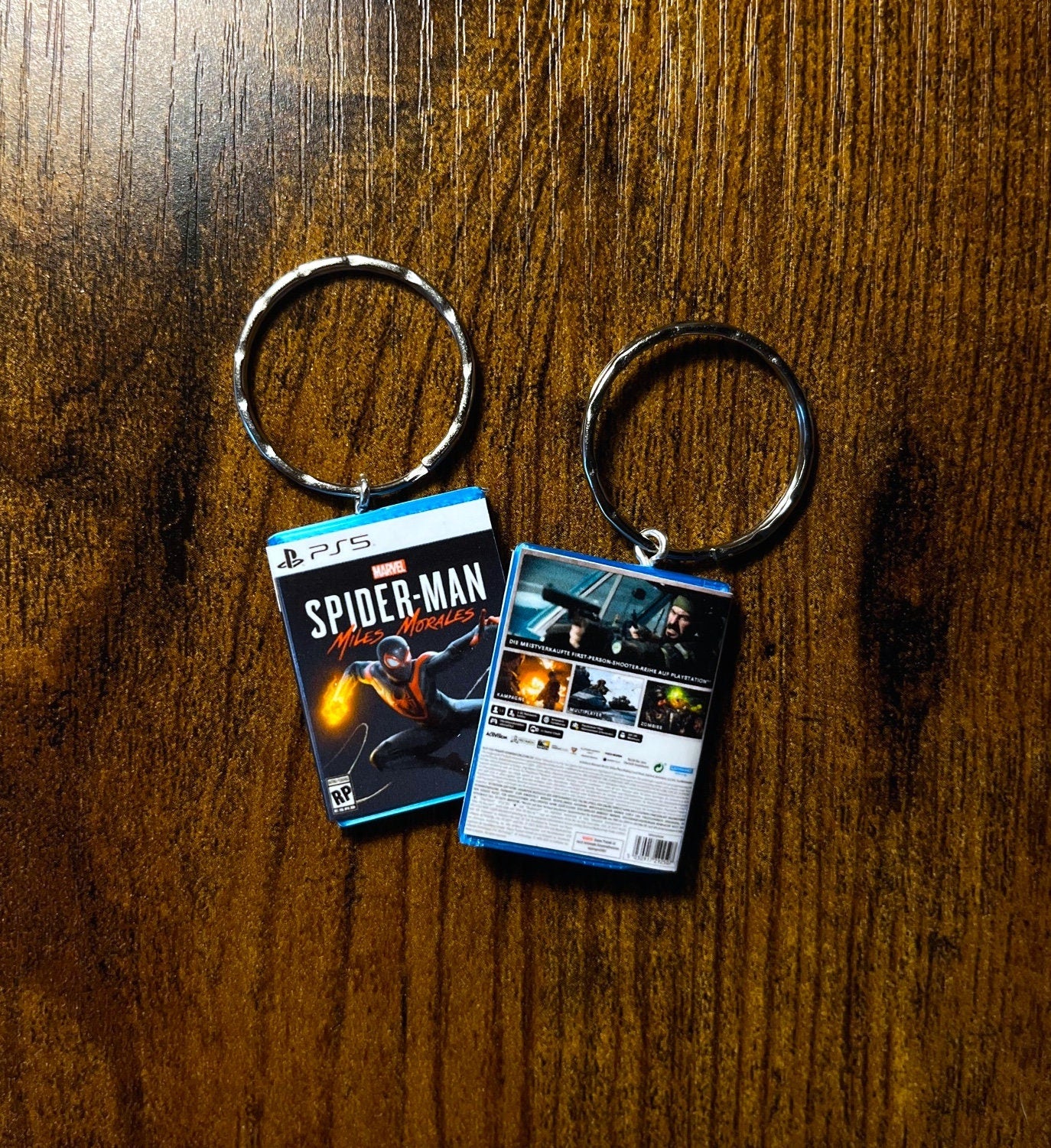 Customisable Miniature PS5 Game Keyring