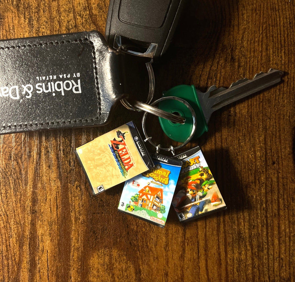 Customisable Miniature Gamecube Game Keyring