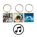 Customisable Miniature Album Cover Keyring