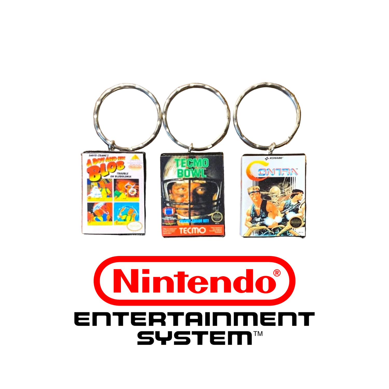 Customisable Miniature Retro NES Game Keyring