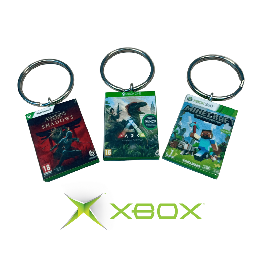 Customisable Miniature Retro OG Xbox Game Keyring