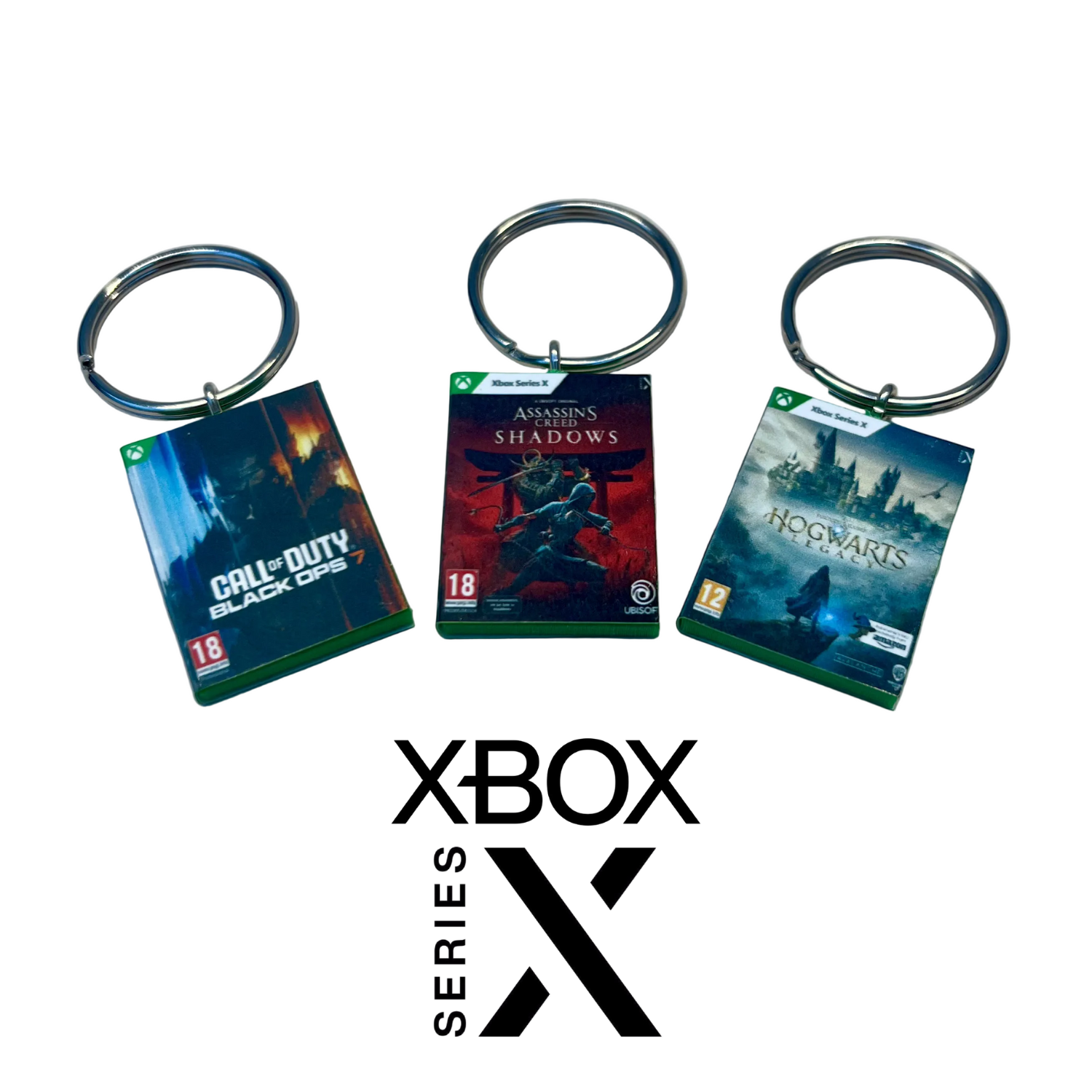 Customisable Miniature Xbox Series X Game Keyring