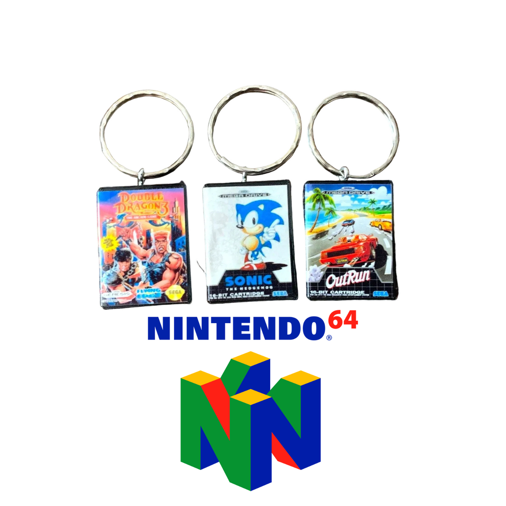 Customisable Miniature Retro N64 Game Keyring