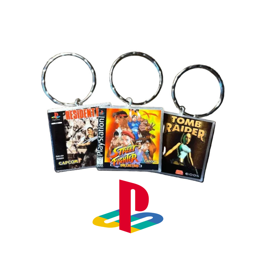 Customisable Miniature Retro PS1 Game Keyring