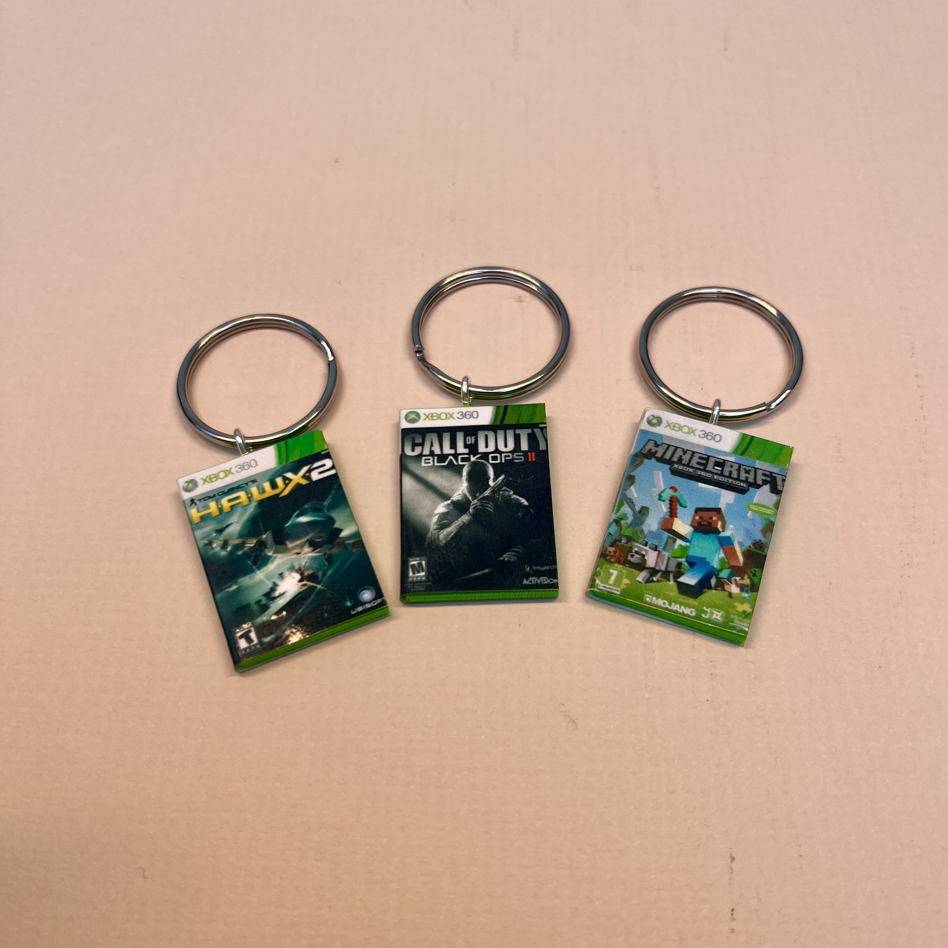 Customisable Miniature Retro OG Xbox Game Keyring