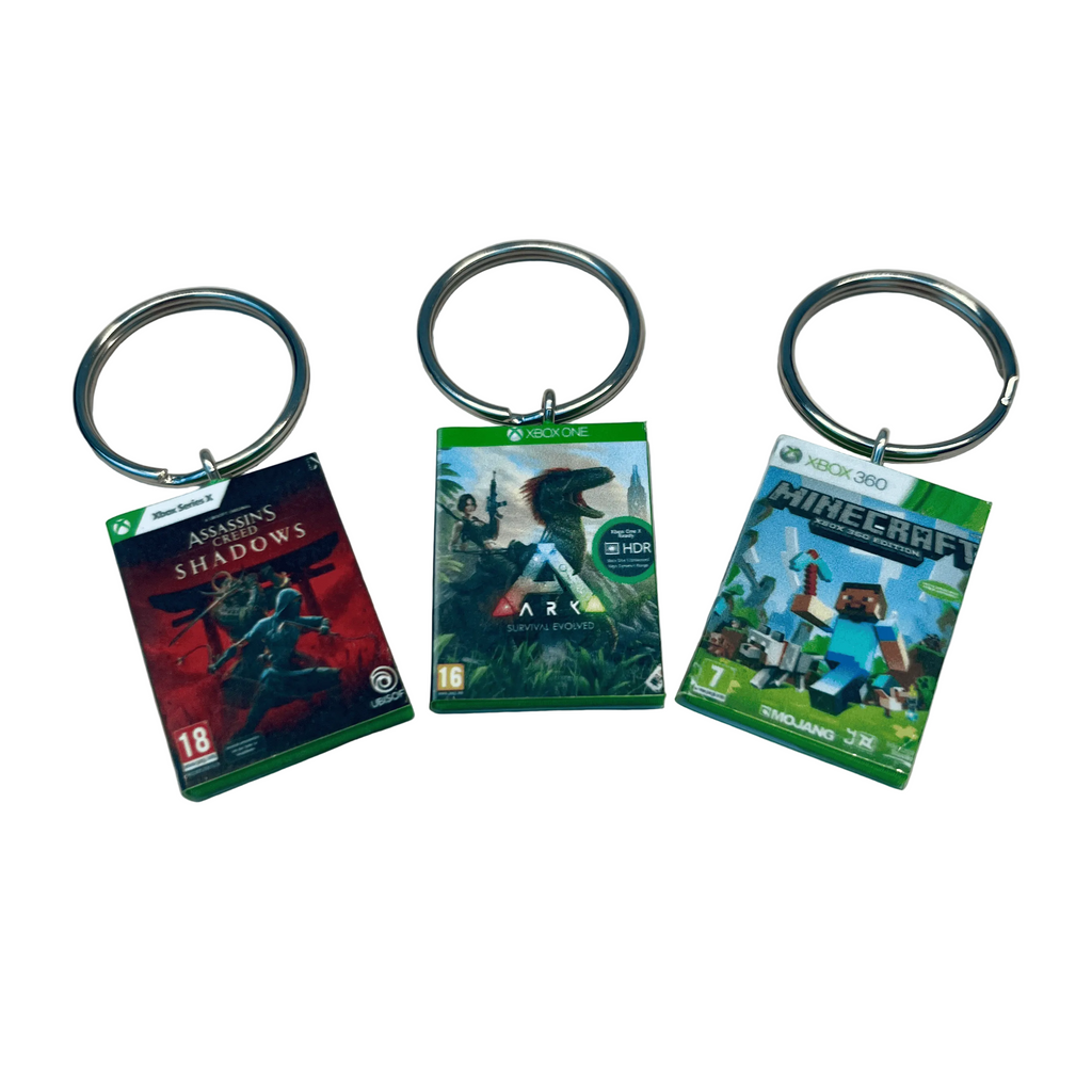Customisable Miniature Retro OG Xbox Game Keyring