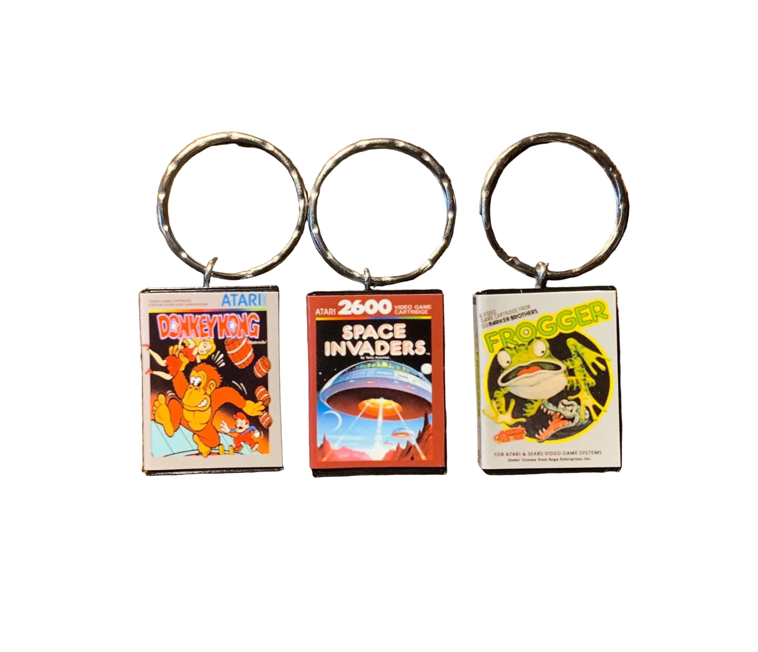 Customisable Miniature Atari Retro Game Keyring
