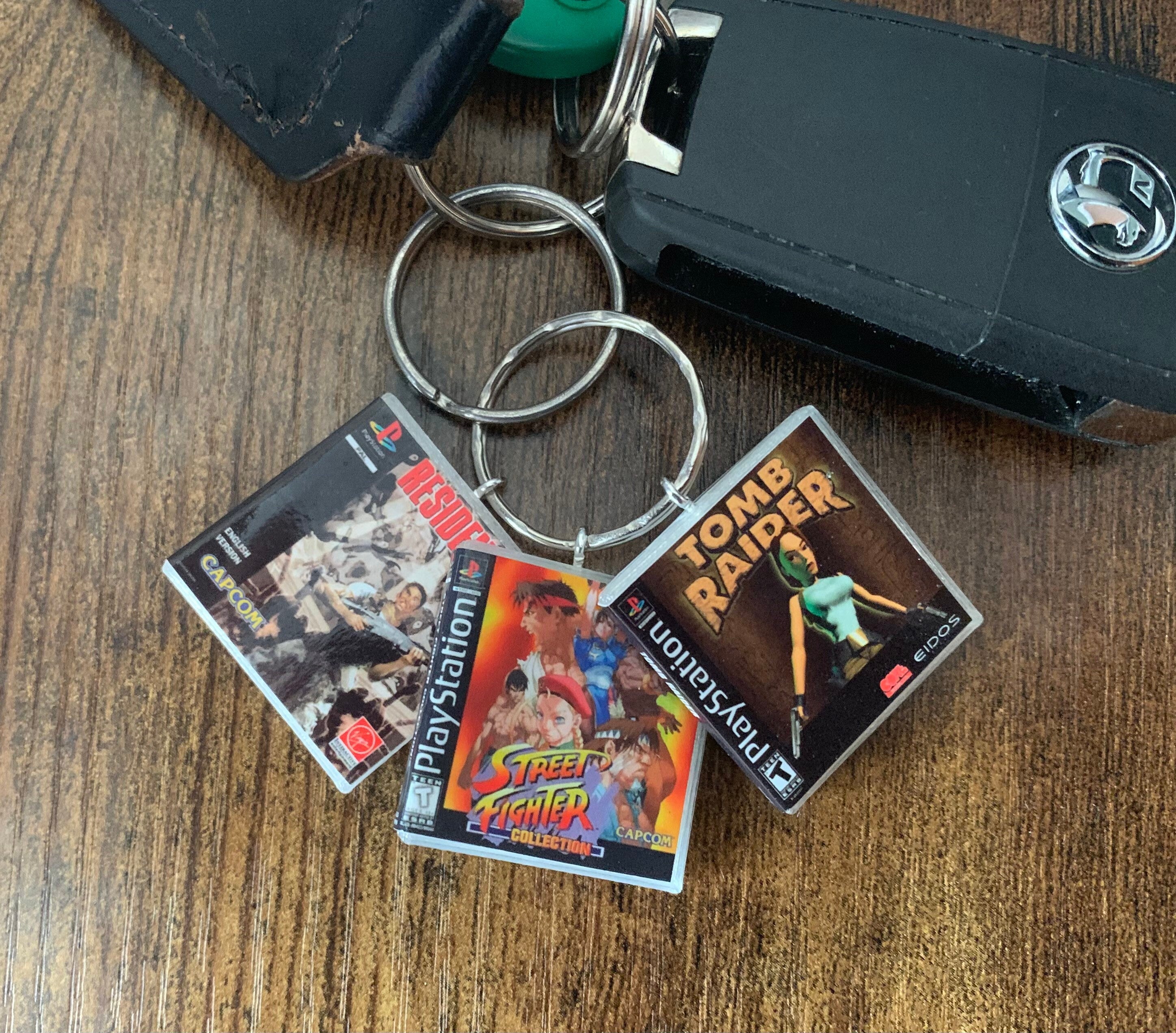 Customisable Miniature Retro PS1 Game Keyring