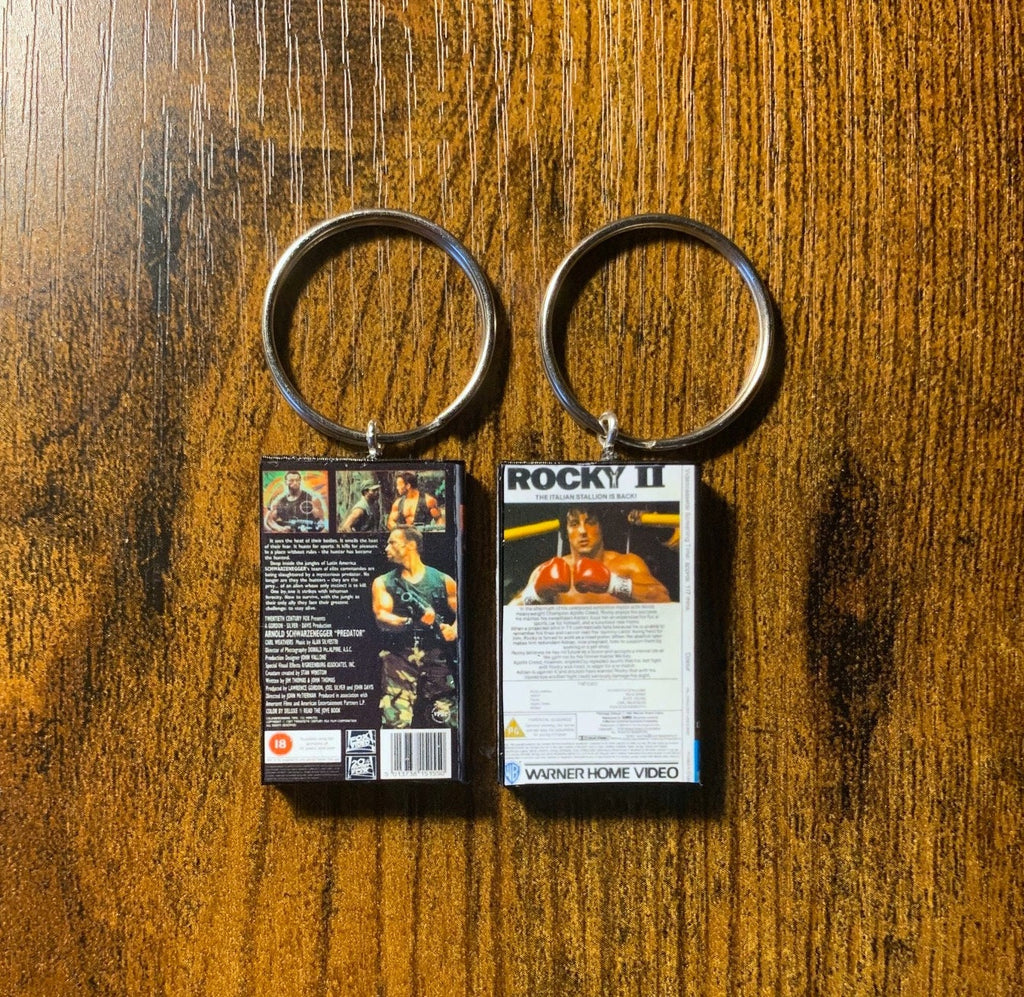 Customisable Miniature VHS Movie Keyring