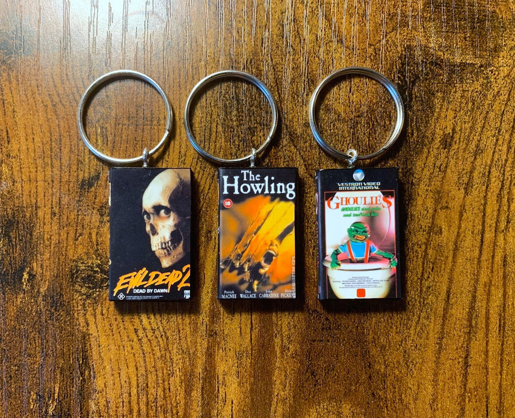 Customisable Miniature VHS Movie Keyring