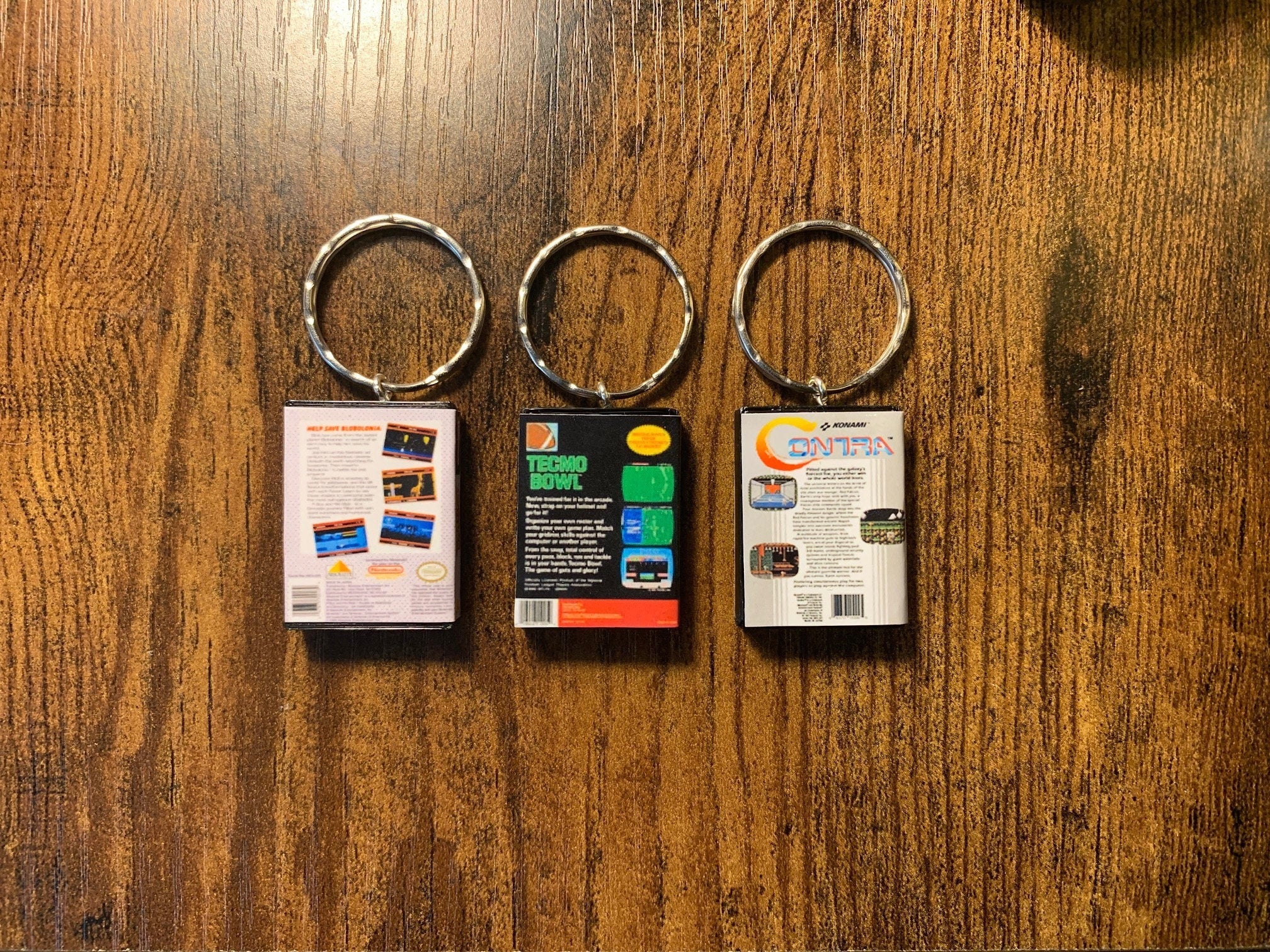 Customisable Miniature Retro NES Game Keyring