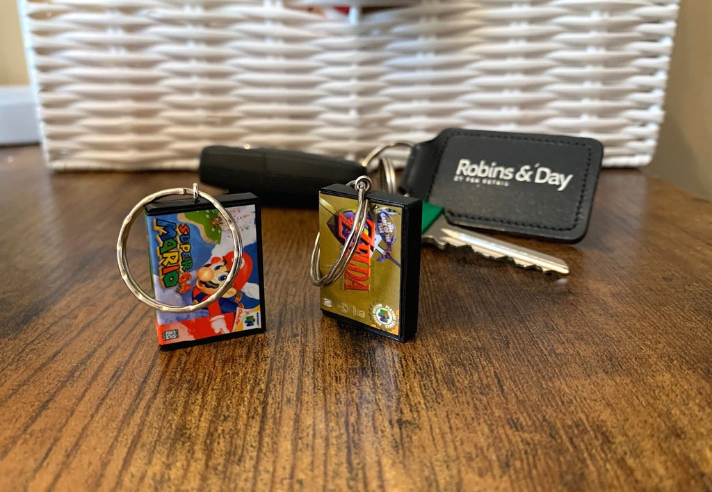 Customisable Miniature Retro N64 Game Keyring