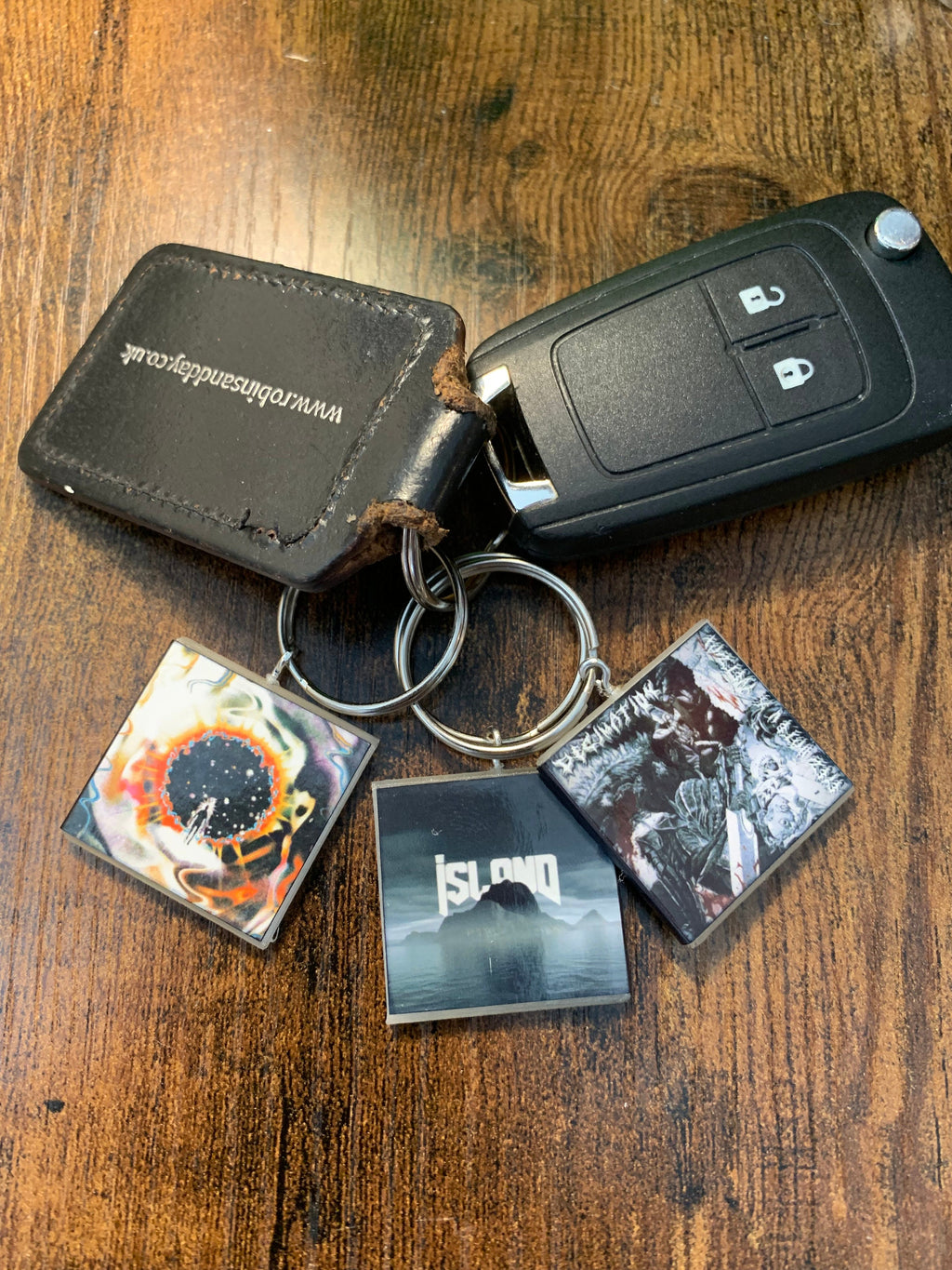 Customisable Miniature Album Cover Keyring