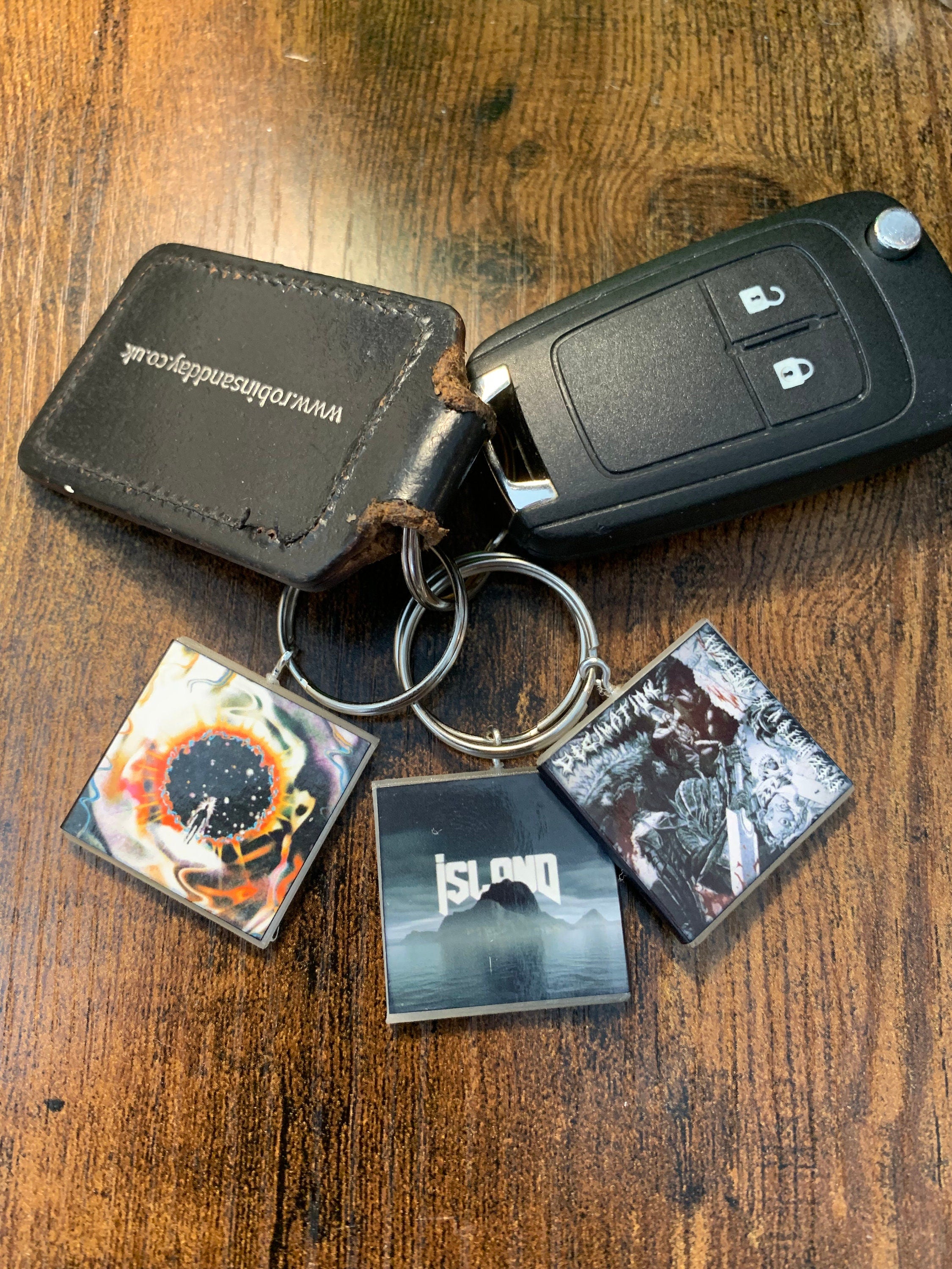 Customisable Miniature Album Cover Keyring