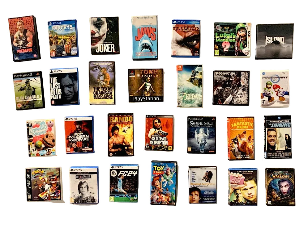 Customisable Miniature Game and Film Fridge Magnets