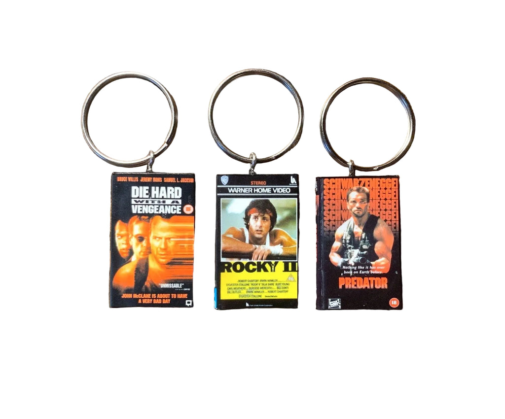 Customisable Miniature VHS Movie Keyring