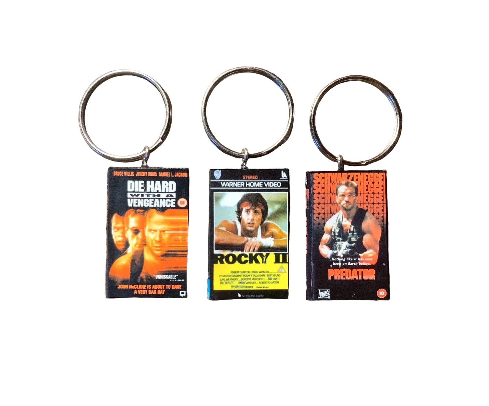 Customisable Miniature VHS Movie Keyring